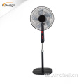 Ventilador de pie de alta potencia agradable negro ventiladores de pie de control de velocidad estándar de 16 pulgadas con temporizador